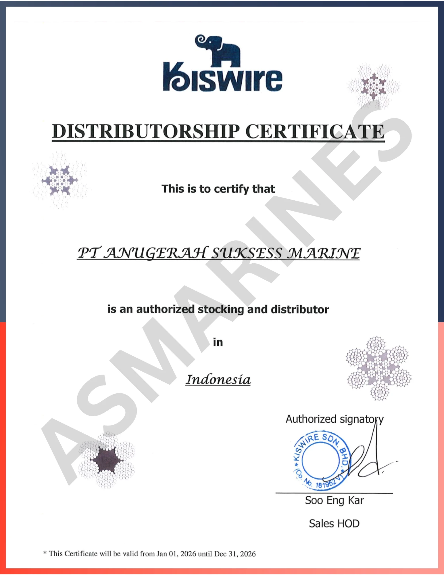 Agency Letter Kiswire
